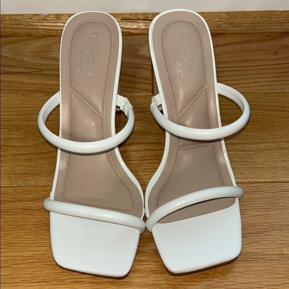 Top Moda White Women's Sandals